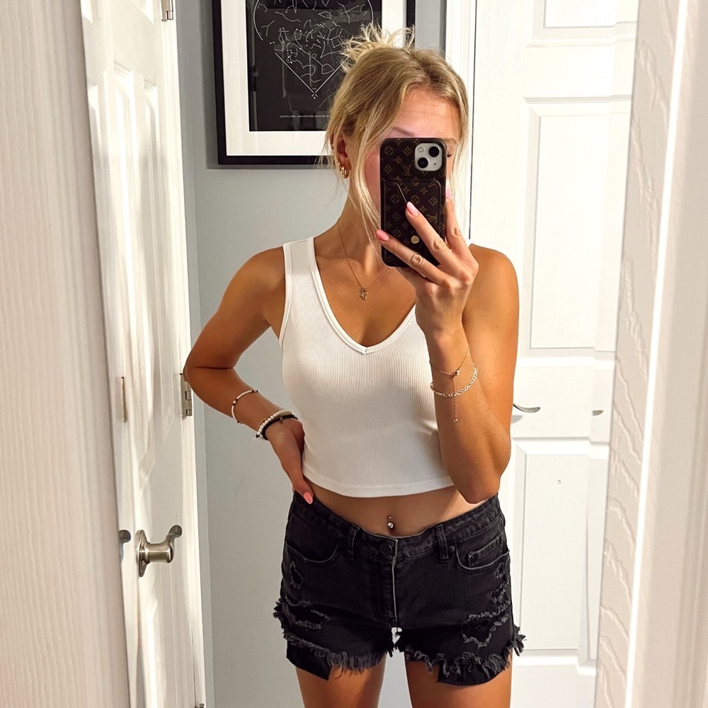 Aeropostale Black Denim Shorts